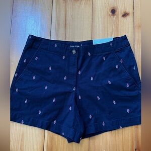 NWT Women’s Nautica  Printed Sailboats Navy Shorts. SZ 12